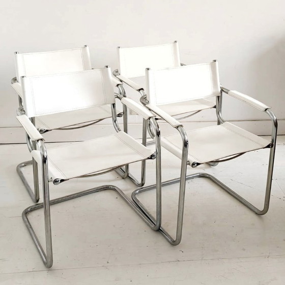 Image 1 of Breuer stoelen mart stam wit x4