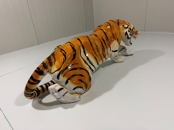 Großer Keramik-Tiger Italien 1970er – Dekorative Objekte, Ceramic (photo 13 of 21)
