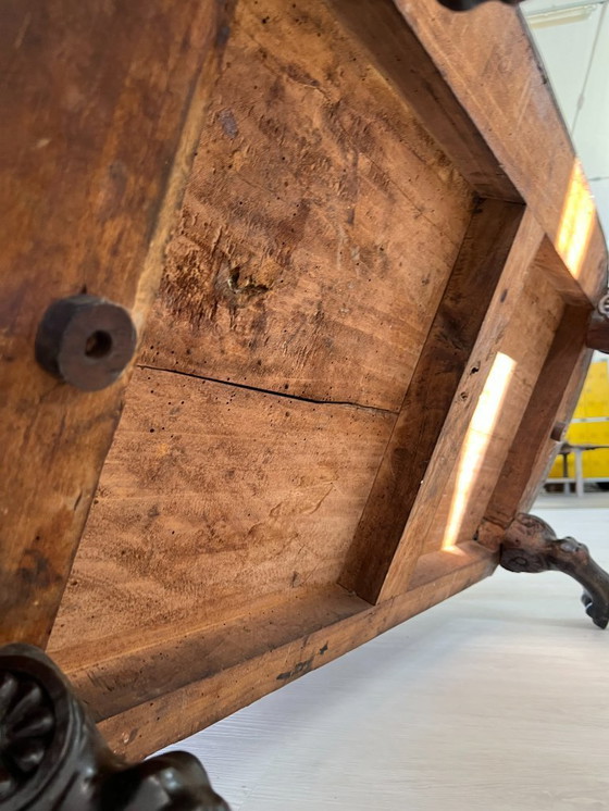 Image 1 of Cassettone - Noce - Comò con specchiera