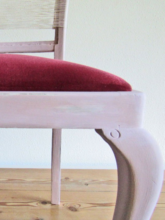 Image 1 of Sedia antica in legno in stile Chippendale vintage