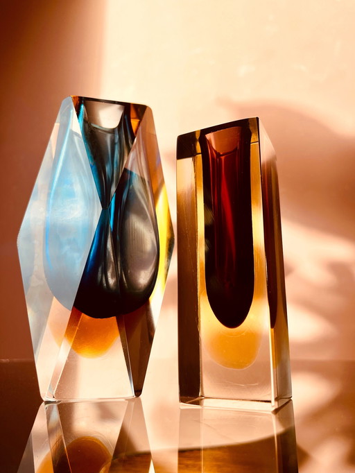 Flavio Poli Murano Mandruzatto “50/“60 vases
