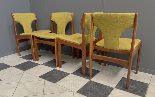 Set di 6 sedie in teak Eric Buch Danimarca