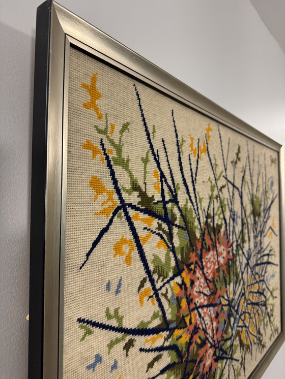 Image 1 of Tapisserie Brodée Elie Grekoff Années 60