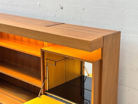 Image 1 of Woonkamermeubel uit het midden van de 20e eeuw, gemaakt van teakhout, Zwitserland, jaren 60.