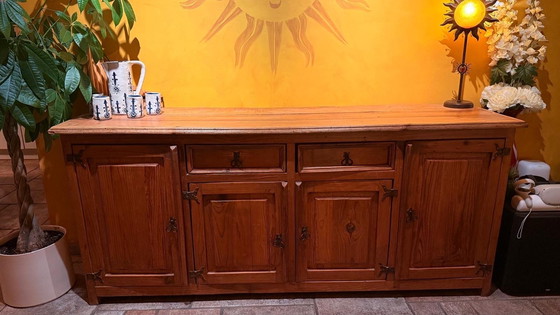 Image 1 of Meubles mexicains : buffet, bibliothèque, bar, meuble d'appoint, meuble TV fabriqués à la main au Mexique