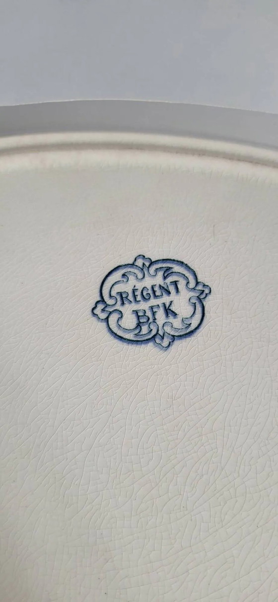 Plat ovale en faïence Boch BFK modèle Regent – Vaisselle, Porcelain, Art Nouveau (photo 6 of 7)