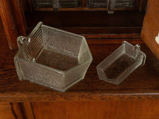 Art Déco keukenkast uit de jaren 20 – Kasten, Glass, Metal (photo 11 of 15)