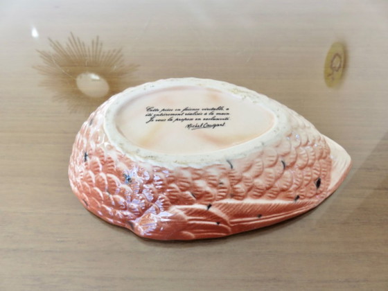 Image 1 of Pheasant terrine in slipware by Michel Caugant, 1950s-60s