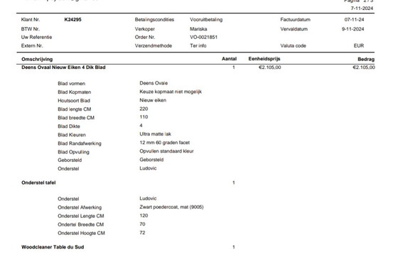 Image 1 of Prachtige Table du Sud eettafel 