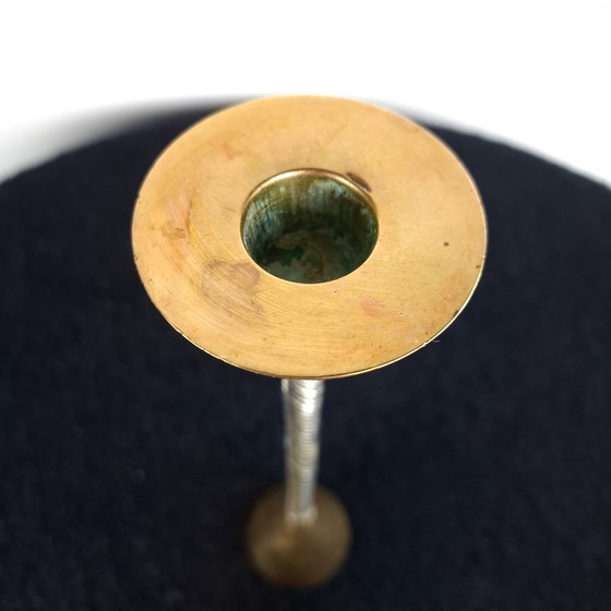 Image 1 of Set di 3 candelabri vintage Memphis degli anni '80.