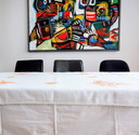 Tovaglia di lino in stile Art Déco