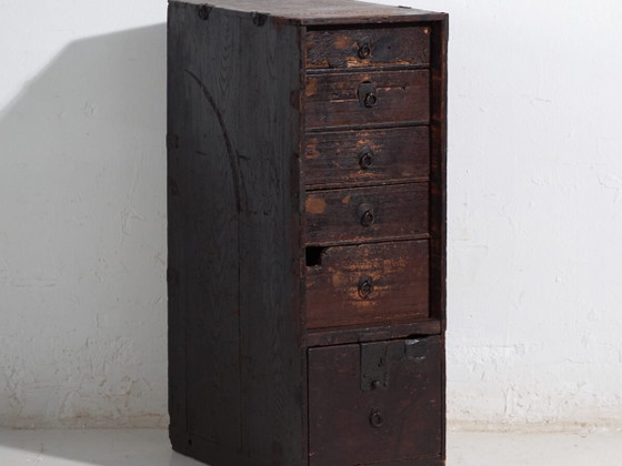 Meuble de rangement japonais ancien - Période Meiji / Taishō (env. ) #74 – Meubles de rangement pour bureau (photo 2 of 40)