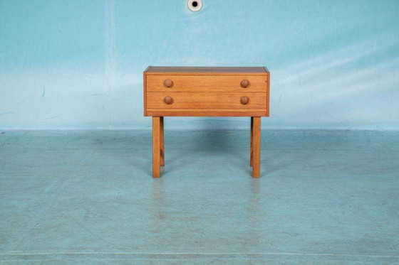 Image 1 of Minimalist chest of drawers oak blond Scandinavian vintage chest