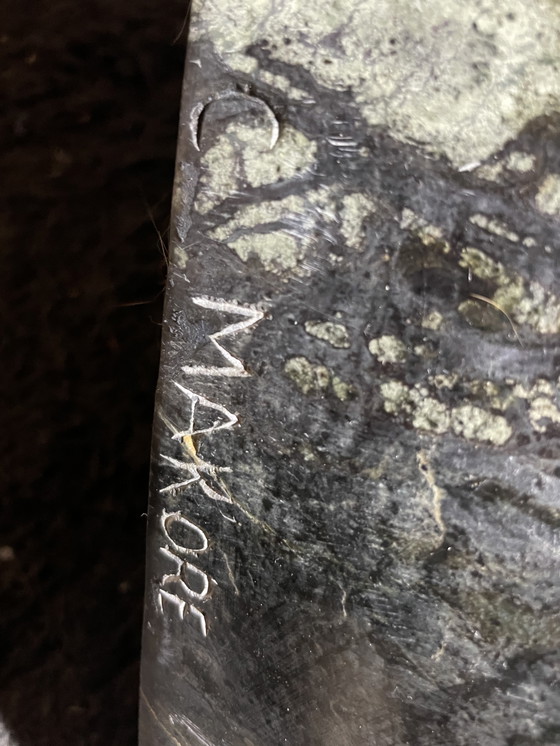 Image 1 of Exklusive Cliff Makore Skulptur „Chronik“ – 50 kg Gepardenjade (gesegnet/signiert)