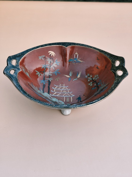 Plato pequeño antiguo de estilo chinoiserie – Erdmann Schlegelmilch (ca. 1910) – Objetos decorativos (photo 4 of 5)