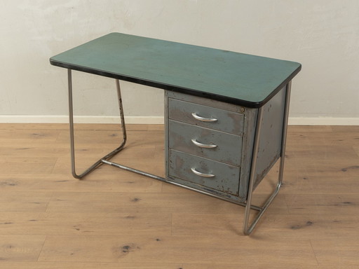 Industrial Steel Desk, 1950s Vintage