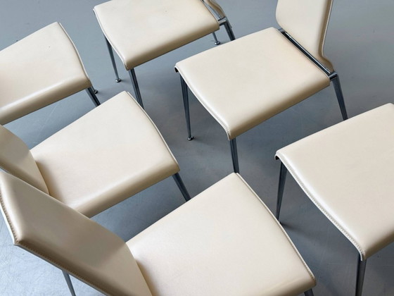 Image 1 of Set di 6 sedie con schienale alto di Arper, Italia, anni 2000