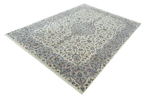 Hand-knotted Persian carpet Kashan cork - 350 x 248 cm - Fine & noble with floral patterns