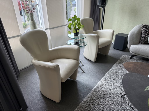 Two armchairs Leolux Amphora