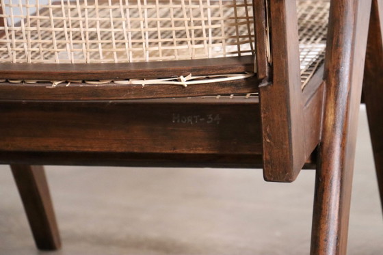 Fauteuils de salon Pierre Jeanneret PJ-SI-29-A en teck et rotin, années 1950 – Wood, Vintage (photo 14 of 16)
