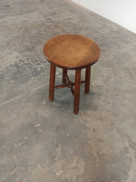 Image 1 of Vintage wooden stool 