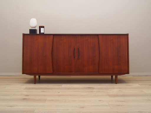 Credenza in teak, design danese, anni '70, produzione: Danimarca