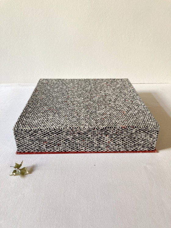 Image 1 of Service beurrier, salière, poivrière en porcelaine de Révol, années 1960