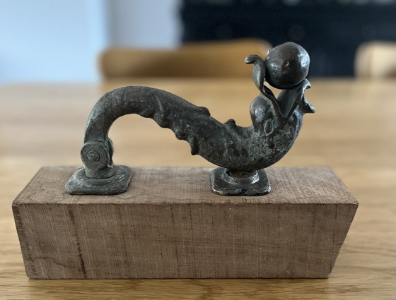 Image 1 of Heurtoir de porte ancien en bronze