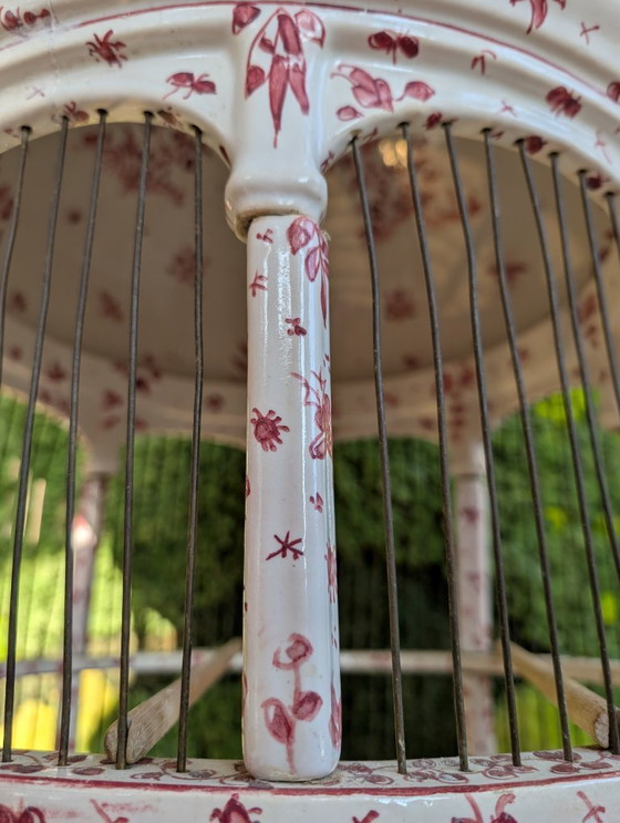 Image 1 of Spaanse porseleinen vogelkooi 