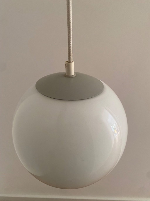 Lampada vintage old school - Lampada a sfera - Globo - Vetro opalino