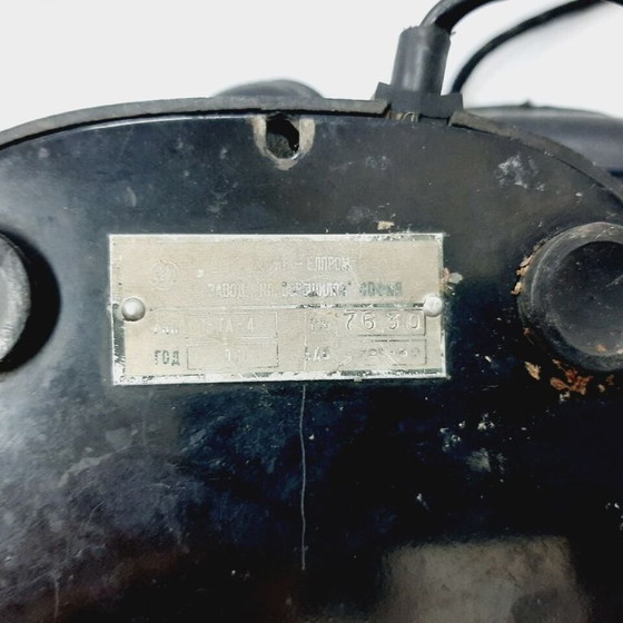 Image 1 of Telefono a disco vintage in bachelite anni '60, nero