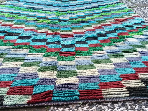 Image 1 of Hand-knotted Berber wool rug 255x140cm