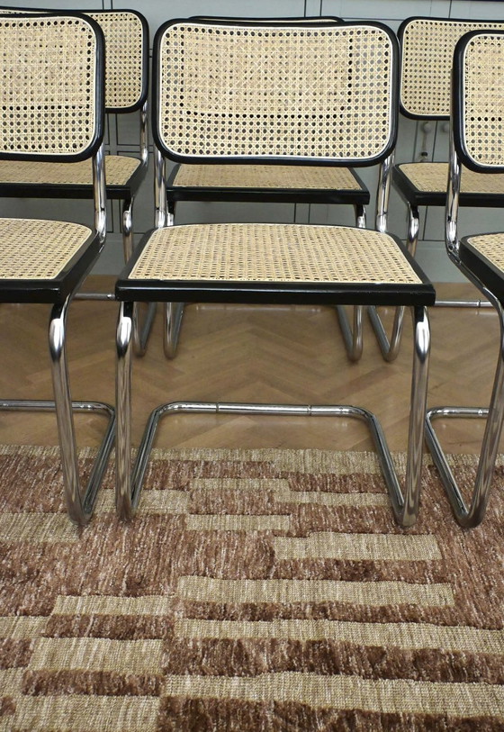 Image 1 of Juego de 6 piezas italianas B32 “Cesca” modelo Marcel Breuer B32