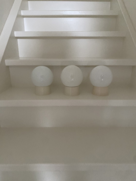 Image 1 of Set of 3 Retro CORODEX wall lamps / globe lamps / ceiling lamps