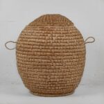 Rotan mand met antieke deksel (ca. 1930) – Decoratieve objecten, Wicker (photo 12 of 15)