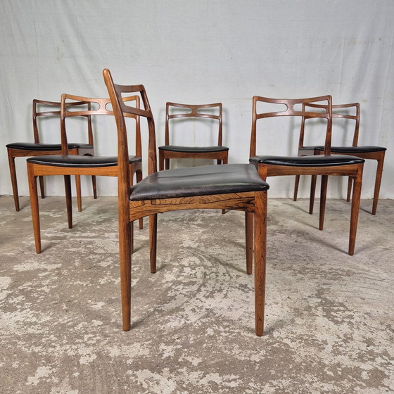 Image 1 of 6 Johannes Andersen, Linneberg, Model 94 Rosewood Chairs