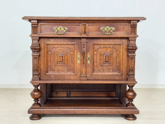 Image 1 of Gründerzeit Vertiko / Kommode / Wohnzimmerschrank – um 1880