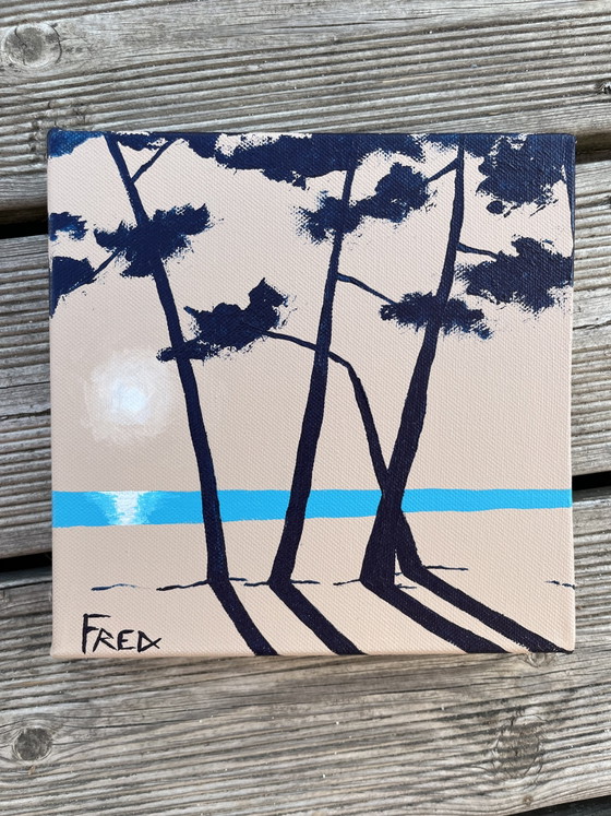 Image 1 of Acrylic on 3D canvas 20x20cm