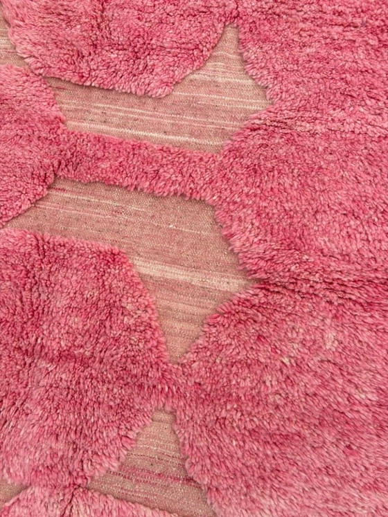 Image 1 of Handmade Pink 200X300cm, Soft and Plush Textured Rug, Bohemian Home Decor, Cozy Pink Area Rug with Tassels, Shaggy Carpet for
