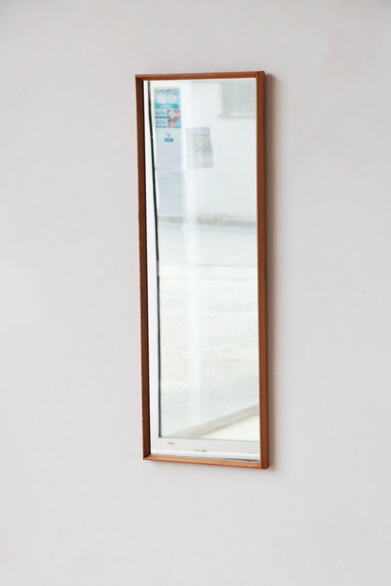 Image 1 of Rectangular Teak Mirror - Scandinavian Style - 28.03.25.08