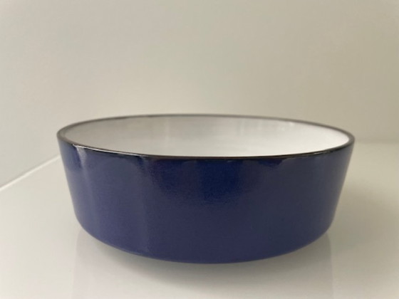 Image 1 of Vintage Scandinavische keramieken schaal – blauw glazuur