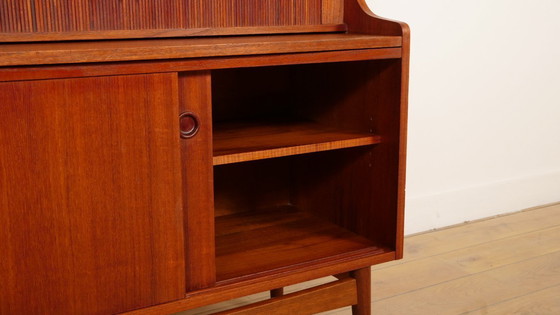 Image 1 of Vintage boekenkast | Secretaire | Teak | Johannes Sorth