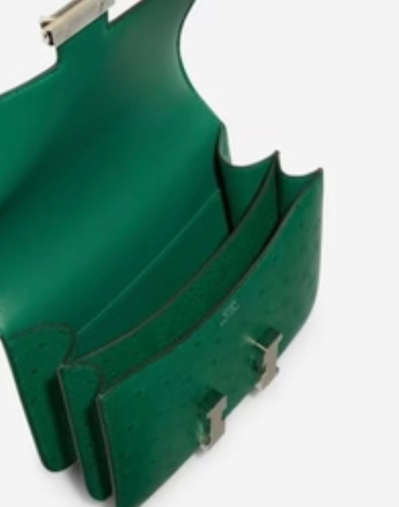 Image 1 of Borsa HERMES Constance en Cuirs exotiques Vert - 103230