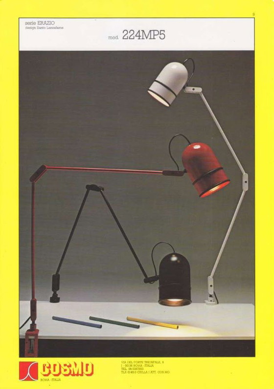 Image 1 of Lampe à pince - Cosmo Erazio - design italien - 1982