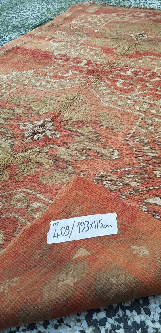 Image 1 of Alfombra bereber de lana anudada a mano, 193 x 115 cm