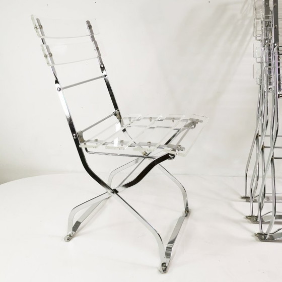 Image 1 of Set di sedie pieghevoli di design, Maison & Jardin Paris, anni '70