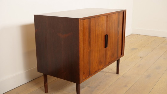 Image 1 of Vintage kastje met schuifdeuren | Audiomeubel | Palissander