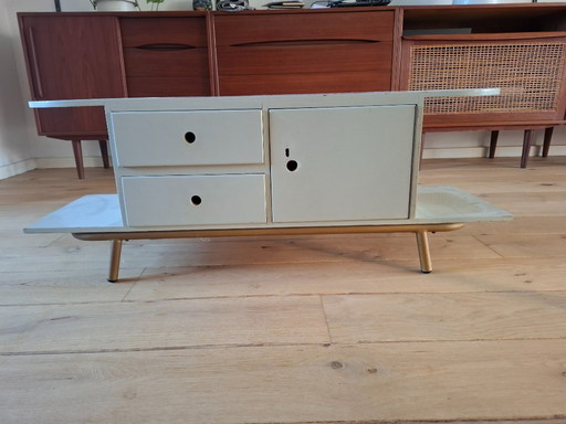 Vintage houten TV kastje