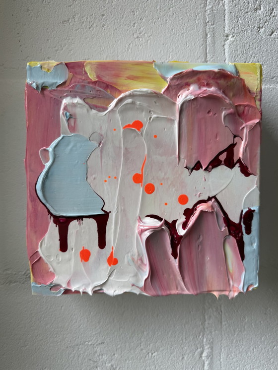 Image 1 of Opera d'arte astratta, pittura con texture