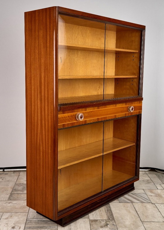 Image 1 of Libreria Art Déco, vetrina, Český Nábytek, 1960, Cecoslovacchia